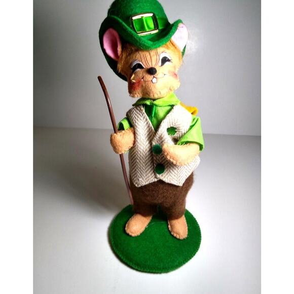 ANNALEE Irish St Patrick's Day Dressed Mouse Doll 9" Christmas Gift Idea - Picture 2 of 8